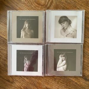 Taylor Swift TTPD Deluxe CD’s Set of Four - Sealed